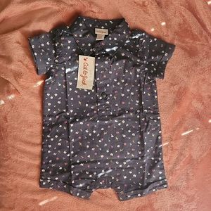 NWT Floral collar onesie Size 3-6 mo